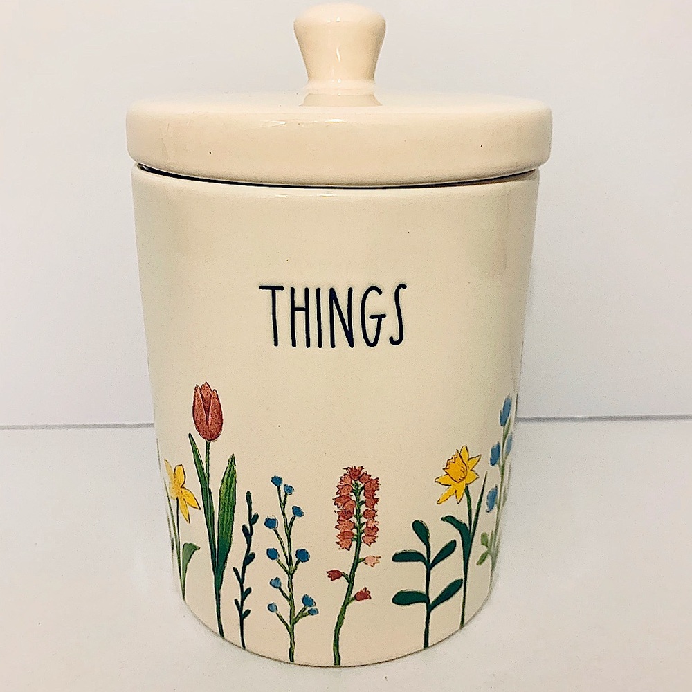 Rae Dunn Floral Things Canister
